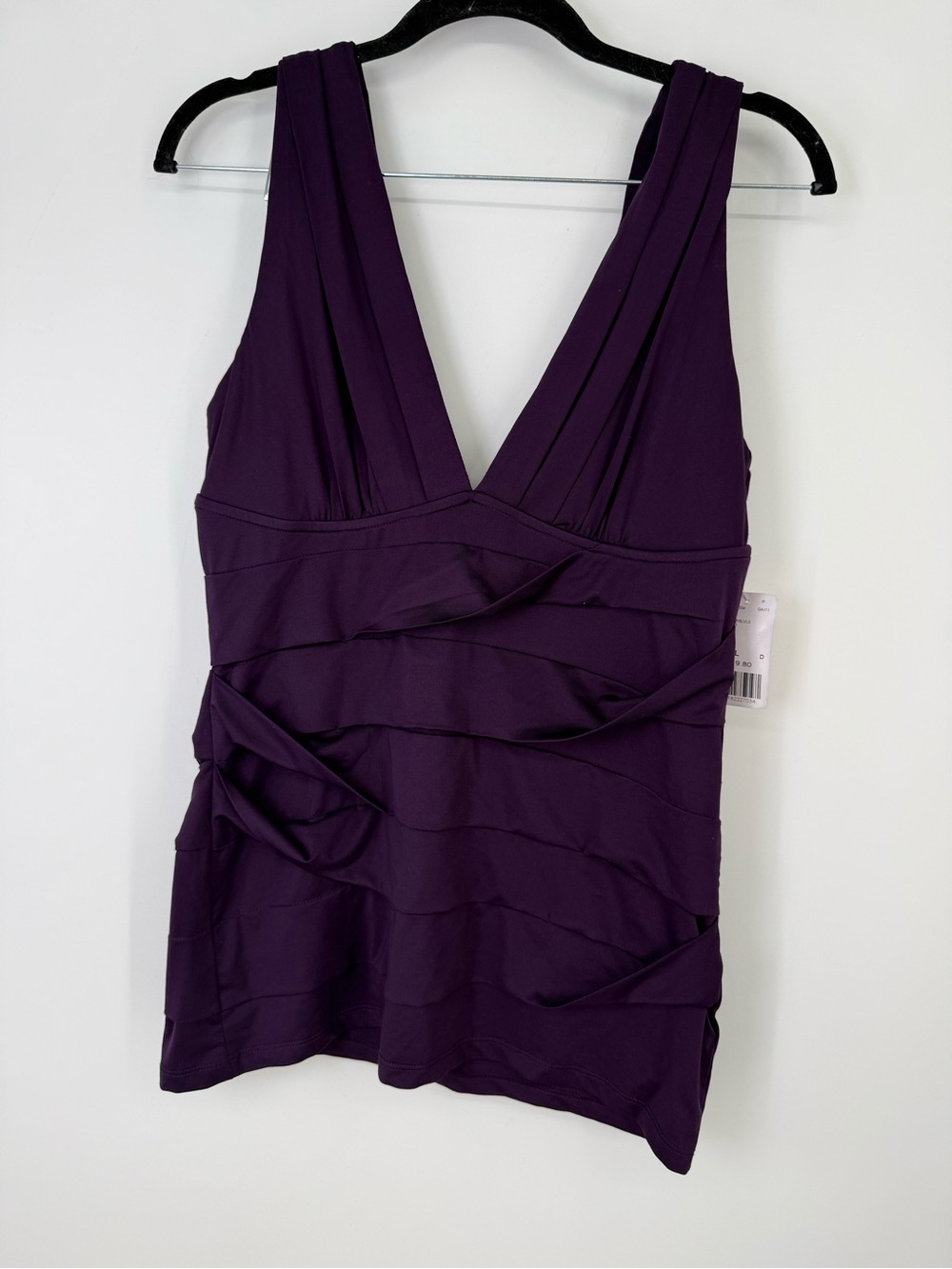 Vintage Forever 21 Plunge V-Neck Ruffle Tank Top Large